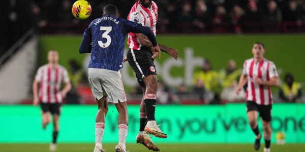 英超-四分领跑！马丁内利失绝杀单刀 阿森纳1-1布伦特福德